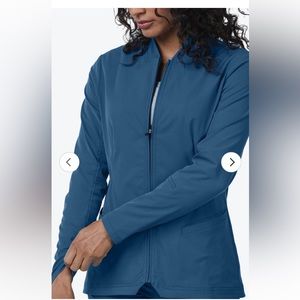 Medelita kinetic women’s scrub jacket XS ocean color